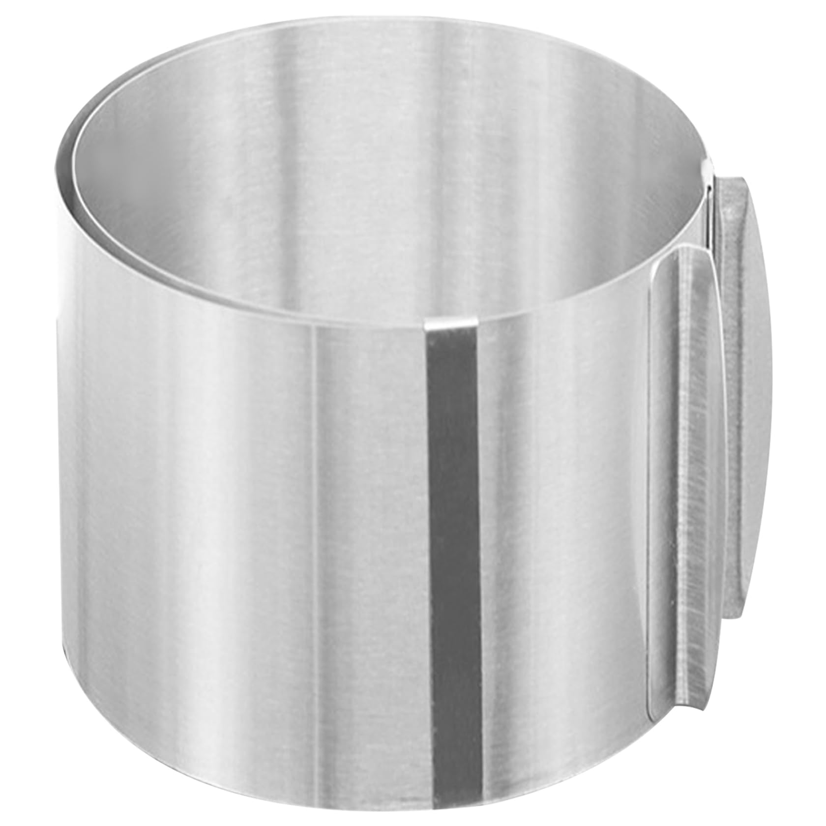 Anillo para tartas redondo y alto de 6" en acero inoxidable para repostería creativa en casa