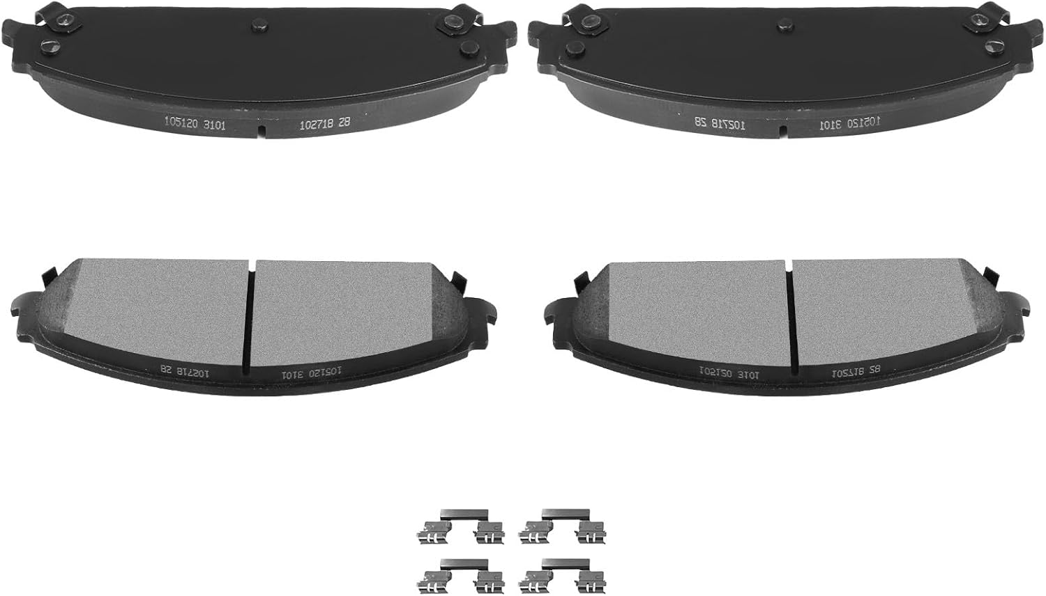 AUTOMUTO 4PCS Front Semi-Metallic Disc Brake Pads Set D1058 For Chrysler 200 300 For Dodge Avenger Caliber Challenger Charger Magnum
