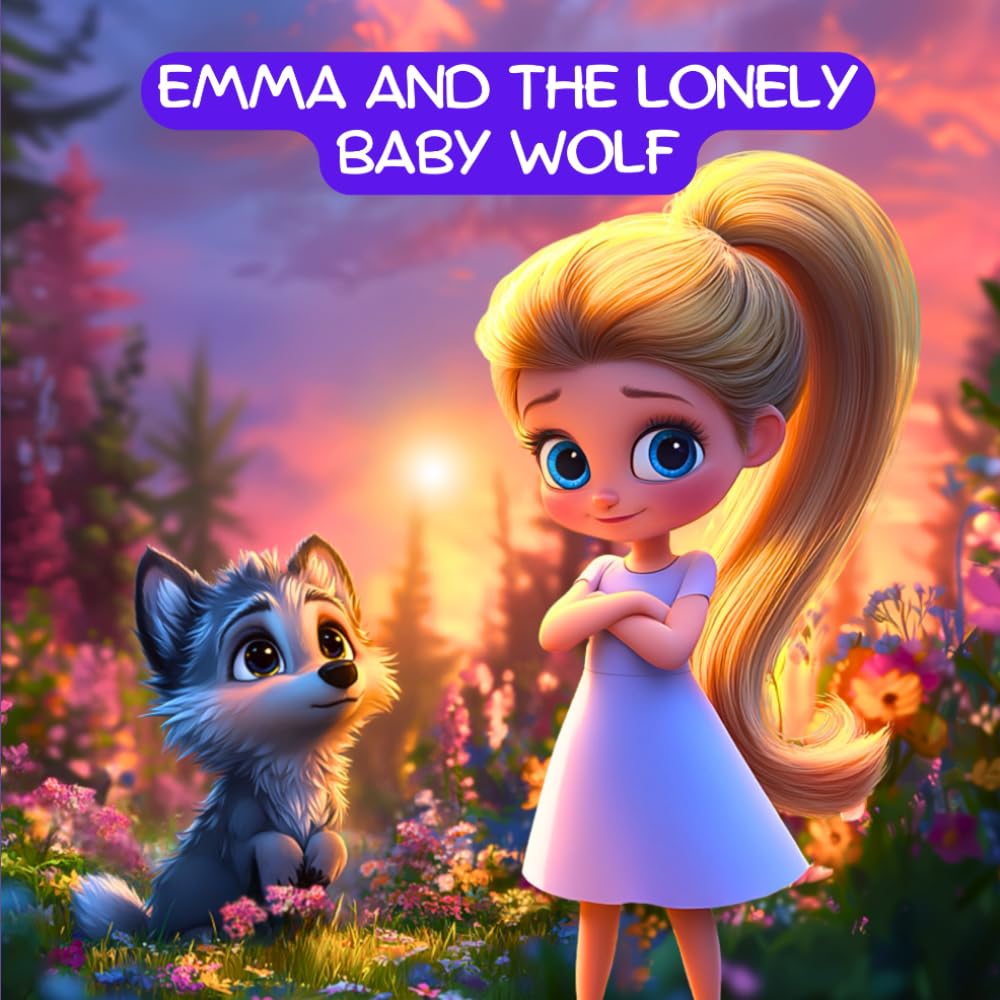 Emma and the Lonely Baby Wolf: Kids Kindness Book (Friendship Books for Kids) (Kids Bedtime Story) (Radiant Kids: The Bright Hearts Collection)