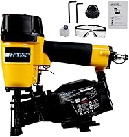 Vista 1 de BHTOP CN45N - Clavadora para techos, pistola de clavos para techos de 15 grados, clavos de bobina de 3/4 a 1-3/4 pulgadas, 120 piezas de capacidad