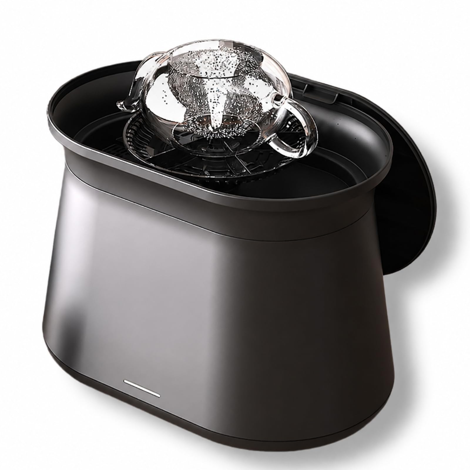 Rince-Verres Électrique, Lave-Tasses à Thé à Cuve 1,7 L Remplie par le Haut