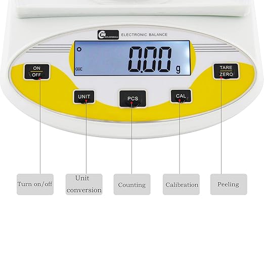Cgoldenwall Lab Digital Scales 0 01g Precision Analytical Electronic Balance Jewelry Scales Kitchen Weighing Scale Calibrated Ready To Read 300g 0 01g Amazon Co Uk Home Kitchen