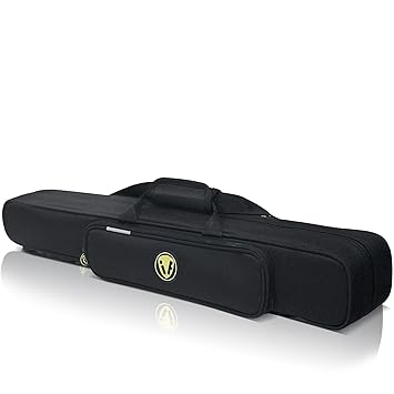 Clarinet Storage Hard Case, 600D Waterproof Universal Carry Bag for Clarinet Instrument,30MM Thickened Lining Clarinet Case with External Pocket (Black)
