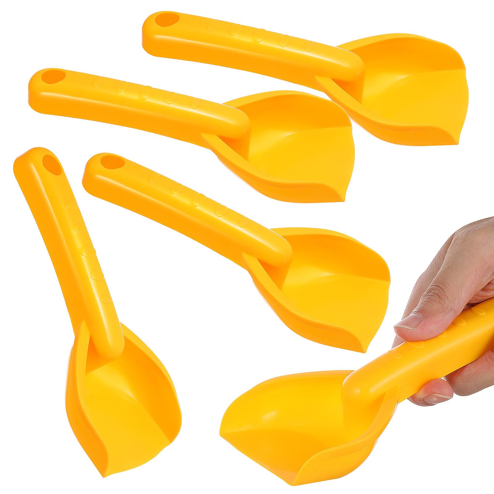 OSALADI 10 Pcs Kids Beach Sand Shovels Plastic Mini Spades Small Scoops for Outdoor Play And Party Favors
