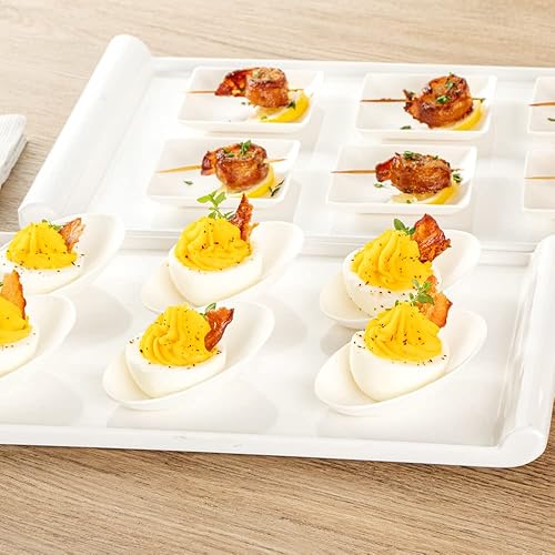 Miniatura 8 de Restaurantware Platos de degustación sin PFAS añadido de 3.2 x 2.1 pulgadas, 100 platos desechables, compostables para el hogar, aptos para
