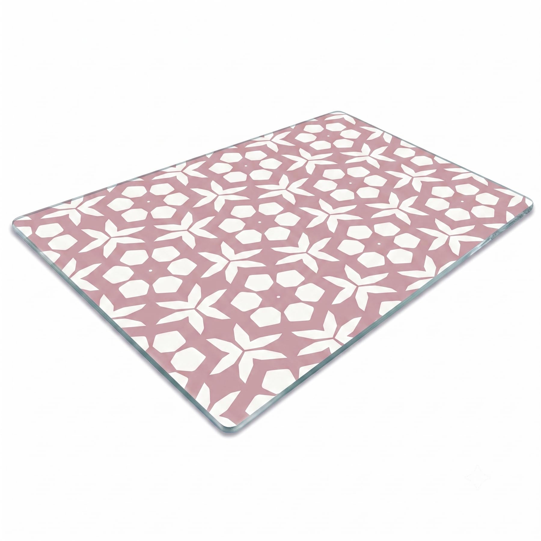 Chopping Board-Catering Cutting Set-Kitchen Board-Glass Worktop Savers-Sink Chopping Board-Large-Worktop Protectors Heat Resistant-Marble Effect Grey (Design 22, 40 x 30 cm (Pack of 1))