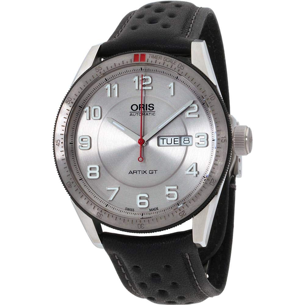 Oris Mens Automatic Watch, Analog Display and Leather Strap 01 735 7662 4461-07 5 21 87FC
