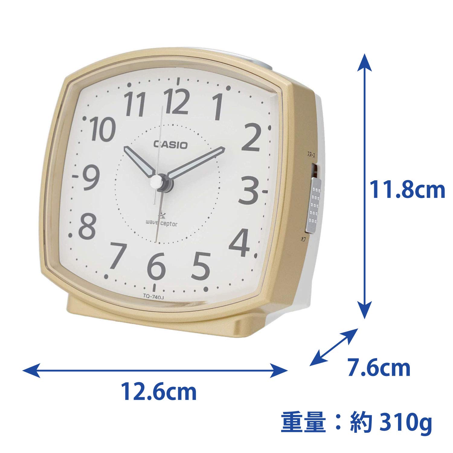 Amazon.co.jp: CASIO(カシオ) 目覚まし時計 電波時計 置き時計