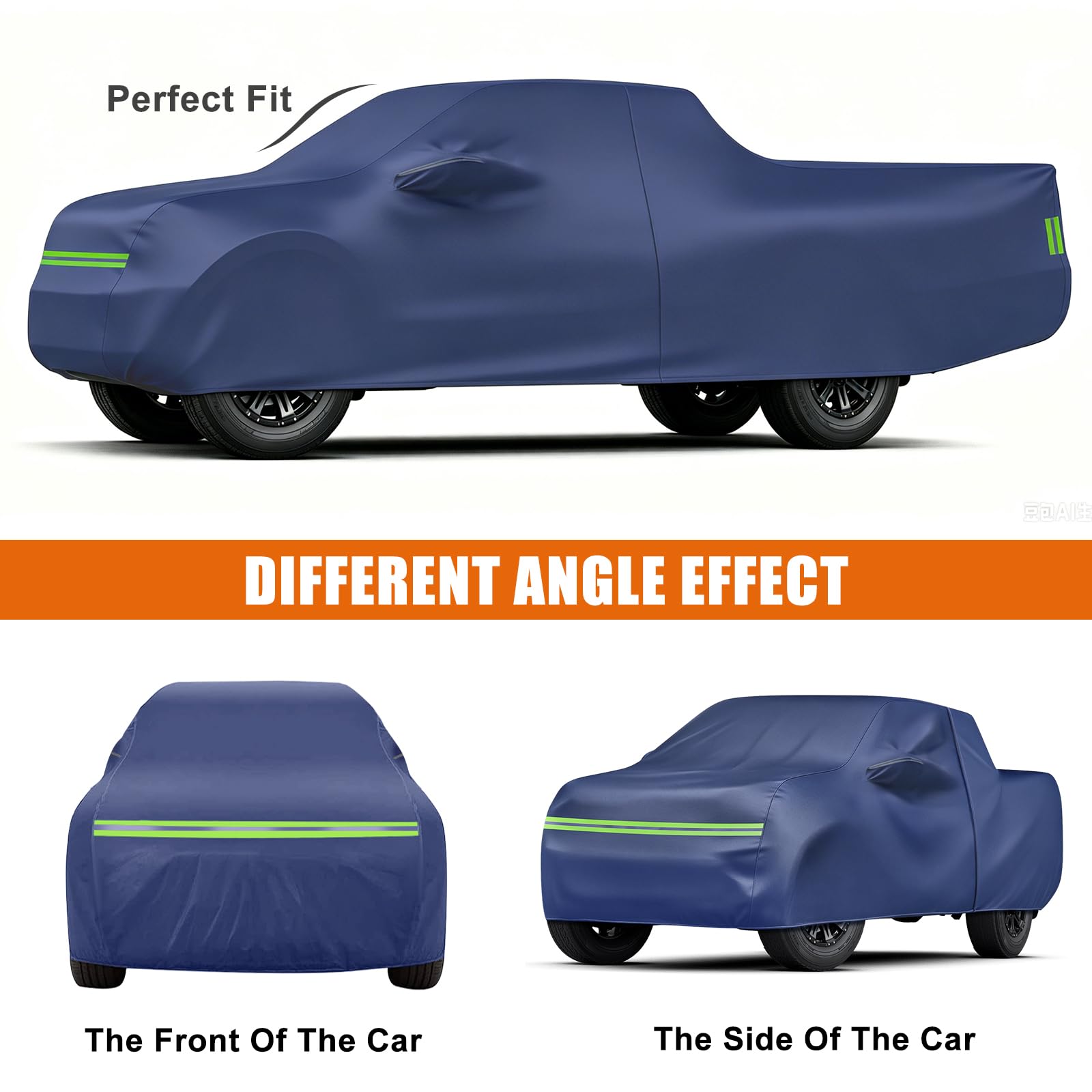 Copertura per auto da esterno per Ford Ranger Toyota Hilux Nissan Navara VW Amarok, copertura impermeabile con apertura a cerniera per proteggere da neve, pioggia e polvere, blu