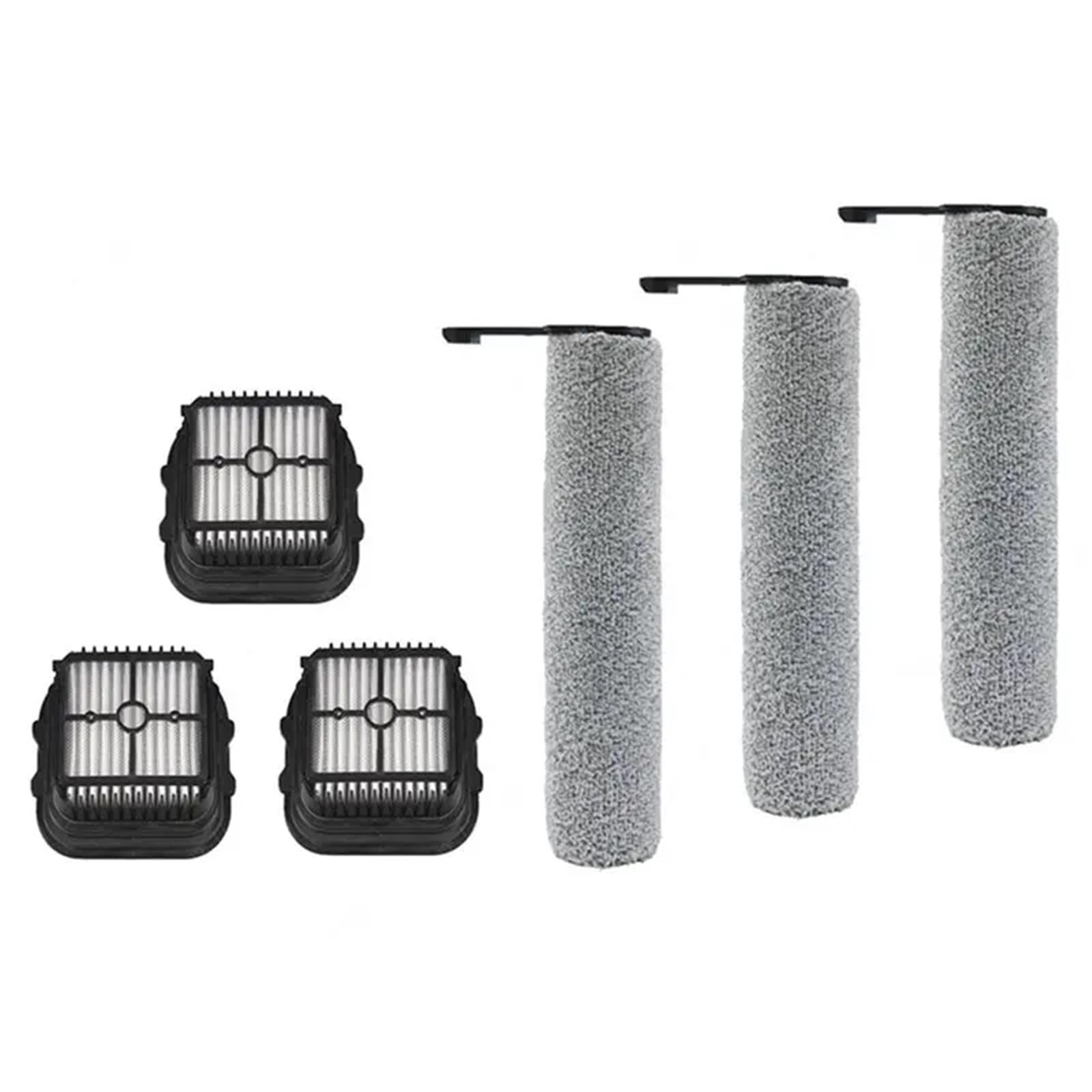 Compatible con Piezas de Repuesto Laresar S7 Pro, Cepillo Giratorio de 6 uds y Filtro HEPA for aspiradora