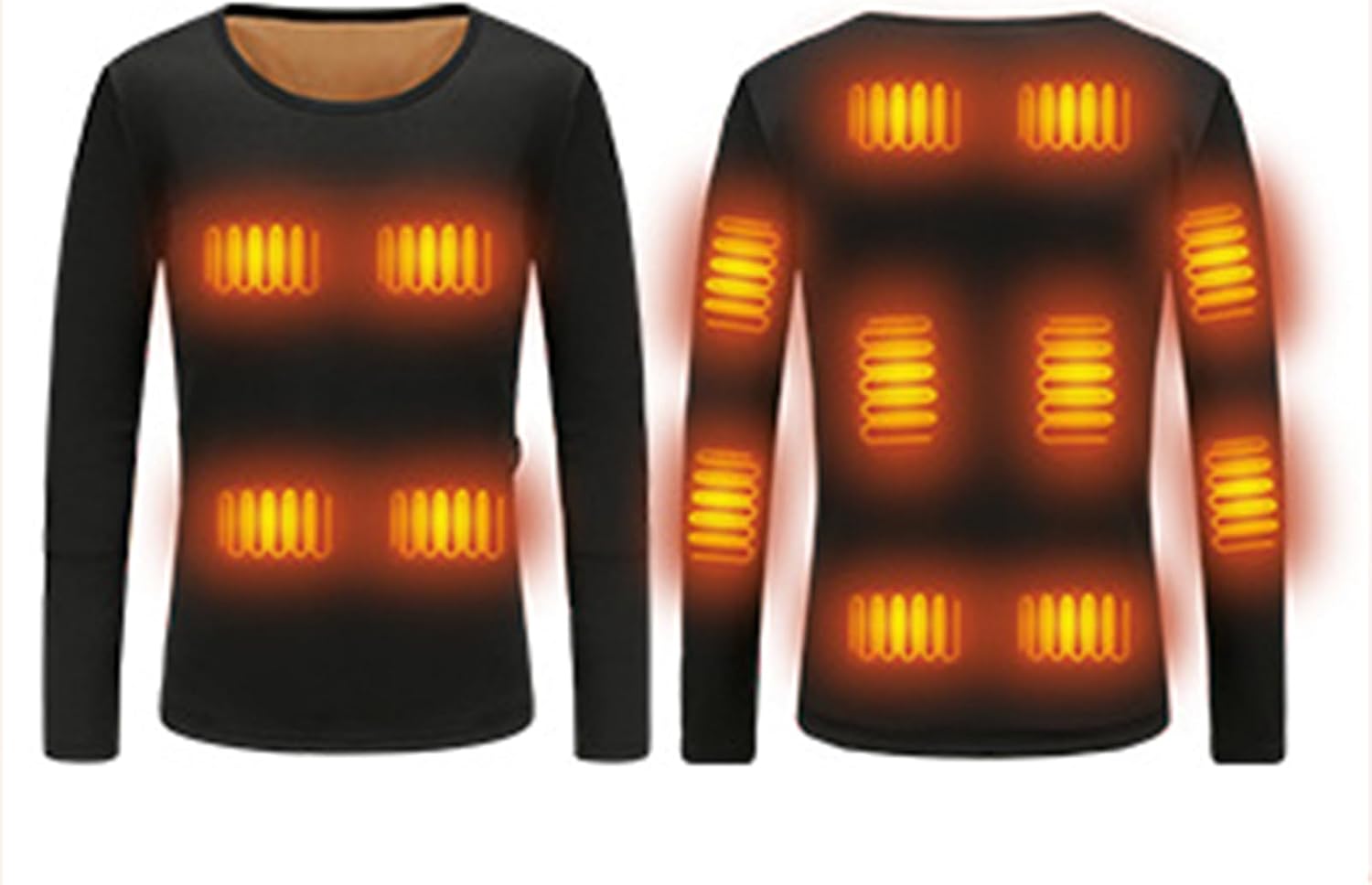 USB Electric Heated 14 Heating Zones Keep Warm Long Sleeve 3 Temperature Levels Electric Heating for Outdoor Sports