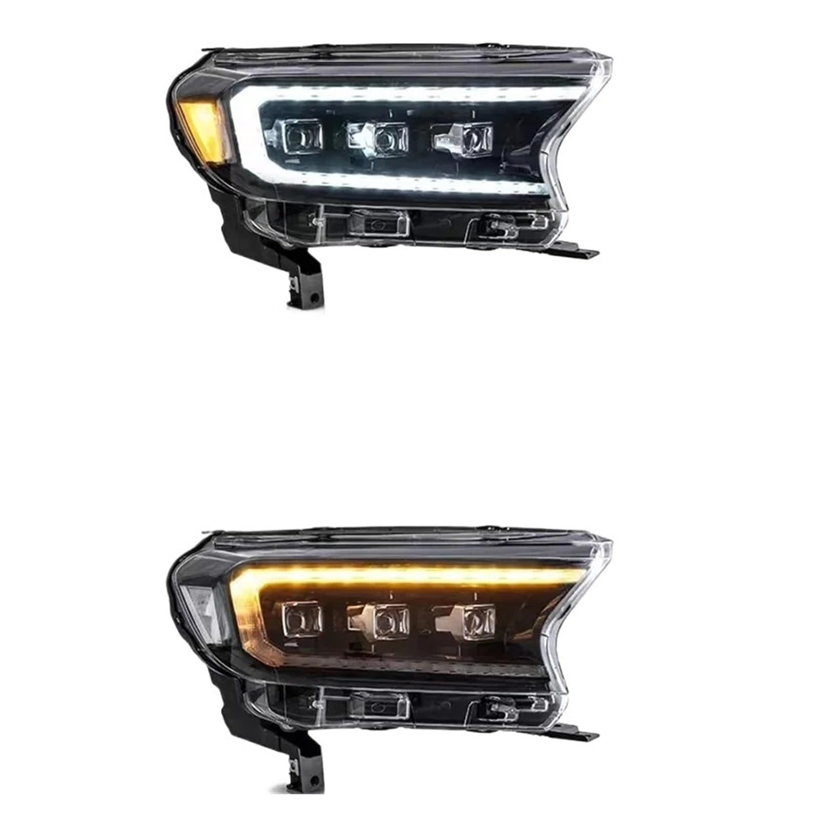 Faro Anteriore per Auto Ford Ranger T6 2015-2021, Gruppo Ottico, Accessori Auto, luci diurne a LED, indicatori di direzione, Faro.