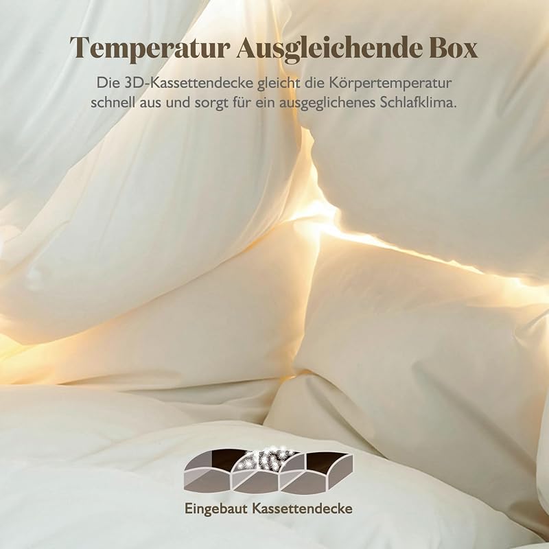 BPC Luxus Libapehely Paplan 240x260 cm - 4 Évszakos Közepes Vastagságú, Puha és Légáteresztő, Oeko-Tex és RDS Tanúsított Pehelytöltet