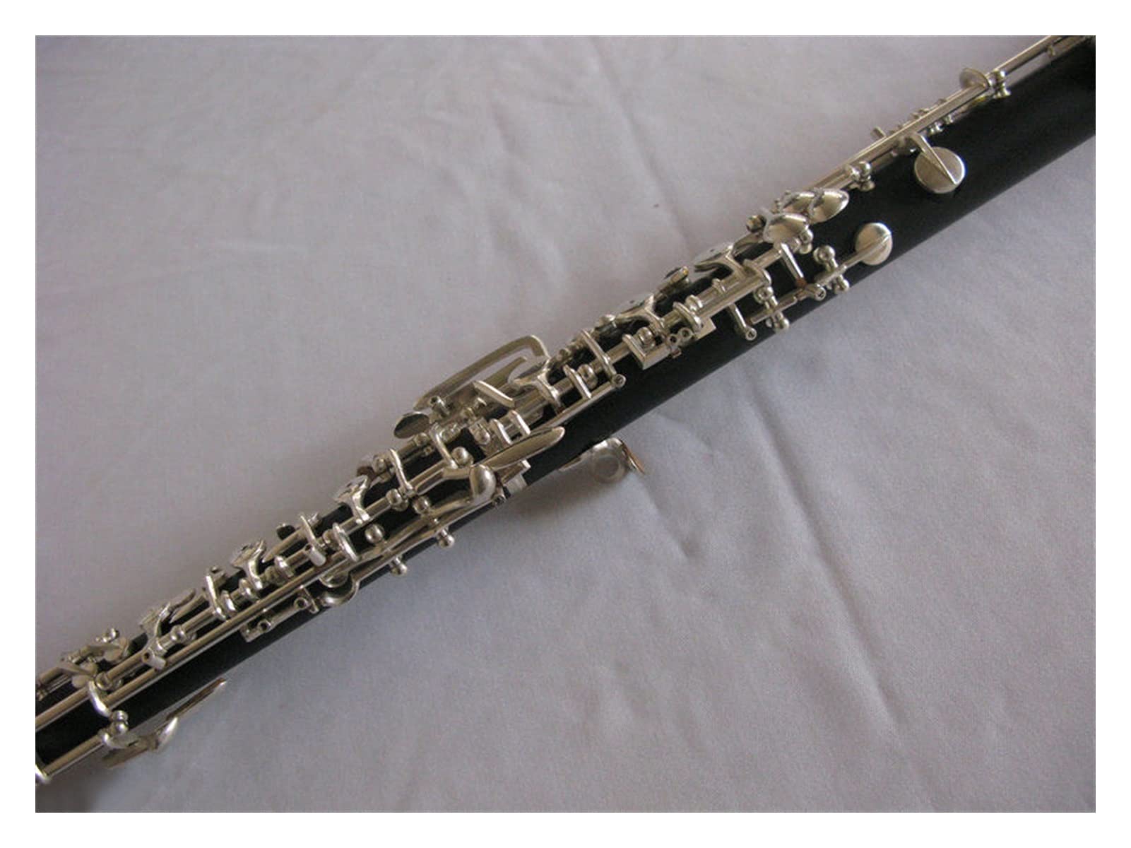 Strumento Oboe Tasti per Oboe in SIB Corpo in Ebano Placcato Argento Principiante di Oboe