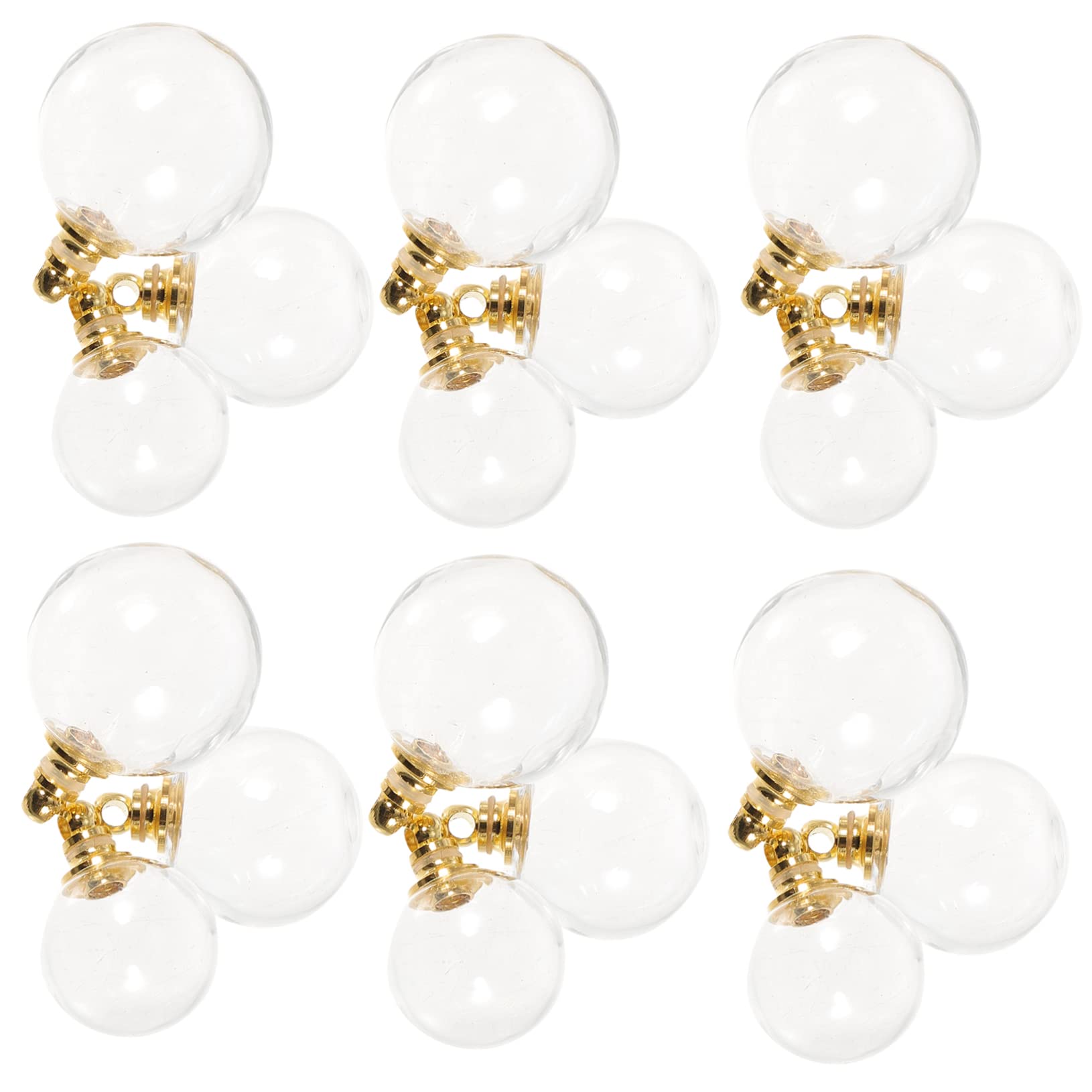 TEHAUX Hohler Flaschenanhänger Leere Schneekugel Diy Bastelzauber Ballanhänger Selber Machen Armreif-anhänger Kugelanhänger Zur Dekoration Osterbaumschmuck Glas Transparent
