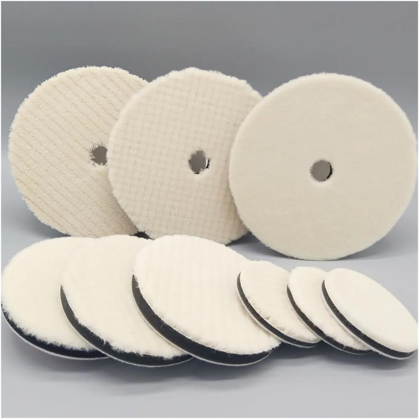 6 Inch Lambs Woolen Polishing Pad for Car Polisher 150mm Car Detailing Car Polishing Wheel Mirror Finish Polish(Medium Cutting x1PC)