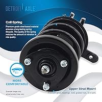 Vista 366 de Detroit Axle - Kit de suspensión delantera de 10 piezas para Chevy Aveo Aveo5 Pontiac G3 Wave 2 Ready Struts Assembly 2 Enlaces de barra