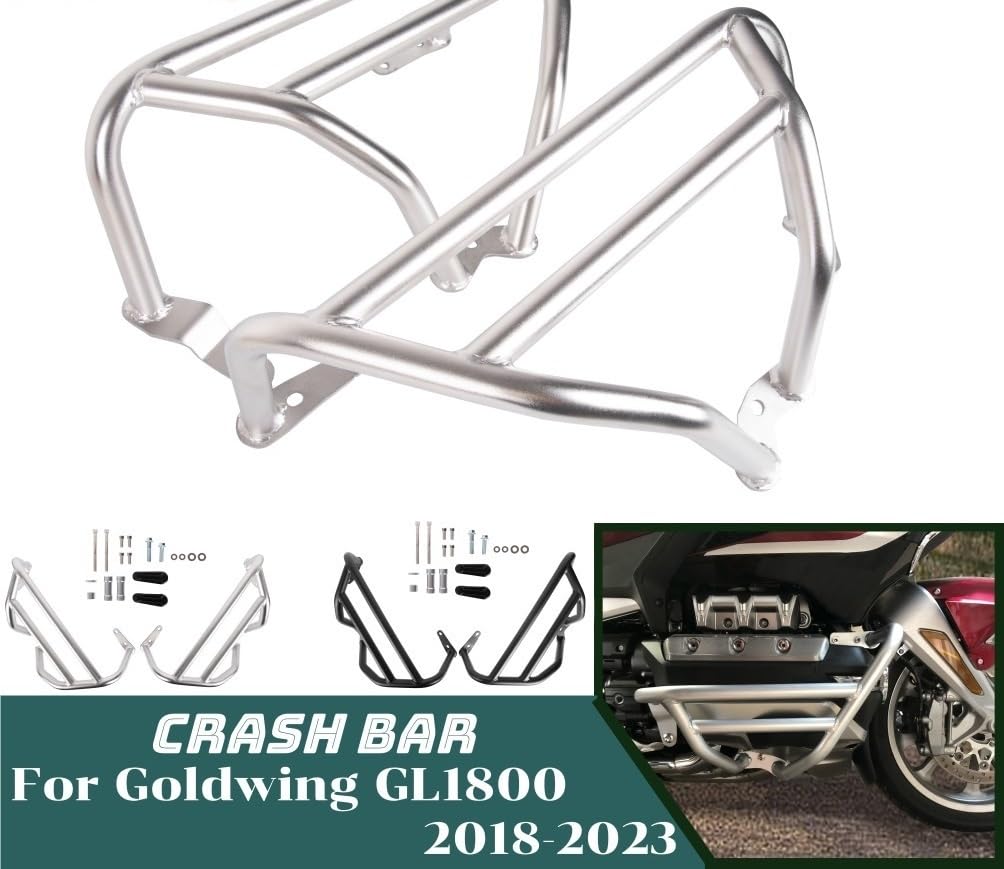 Pasuje Do Honda Goldwing GL1800 Osłona Silnika Autostrada Crash Bar Ochrona Ramy Motocykla Motocykl Ochraniacz Zderzaka(Black)