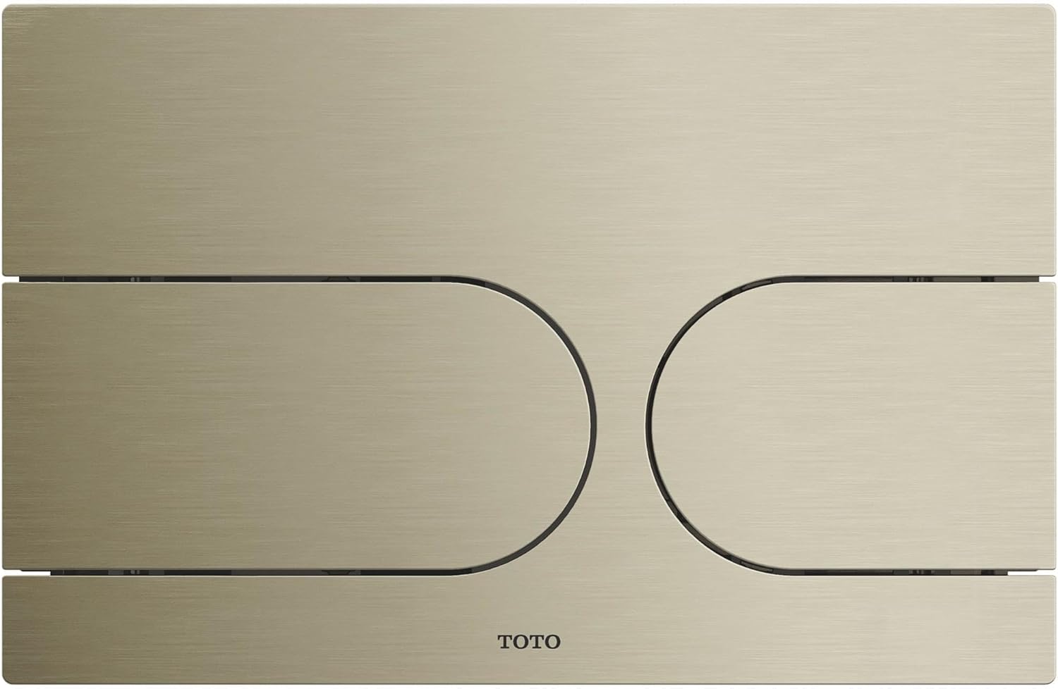 TOTO® Nickel Push Button Plate for NEOREST In-Wall Tank Unit, White Glass - YT990#N