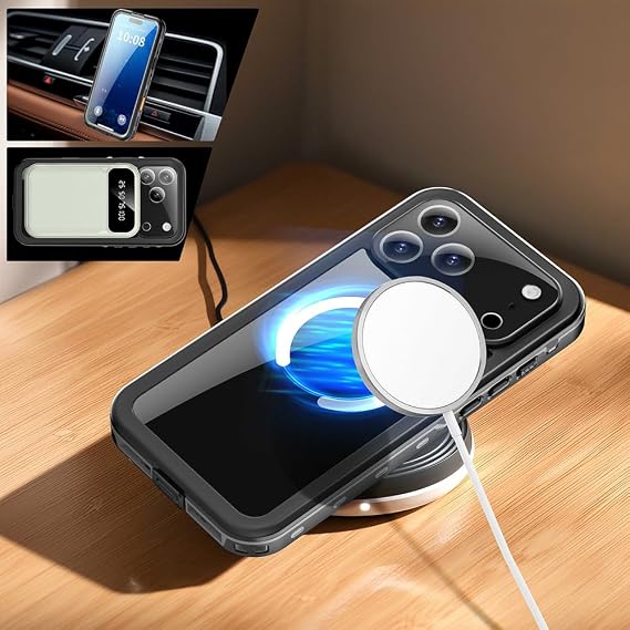 Apple iPhone 17 Pro Max için 1-1 Su Geçirmez Kılıf