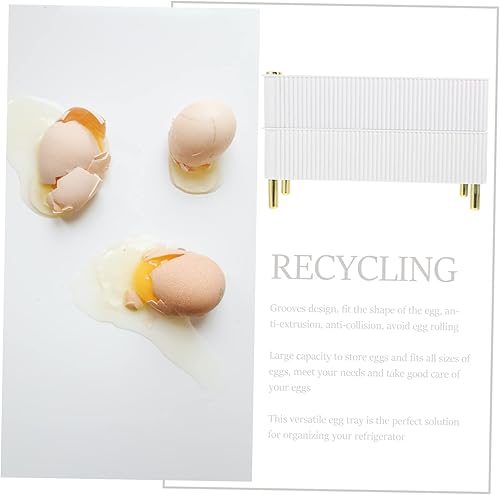 Miniatura 4 de Angoily Refrigerator Egg Shelf Egg Storage Rack Bin Organizing Rack for Refrigerator Preservation Holder Fits