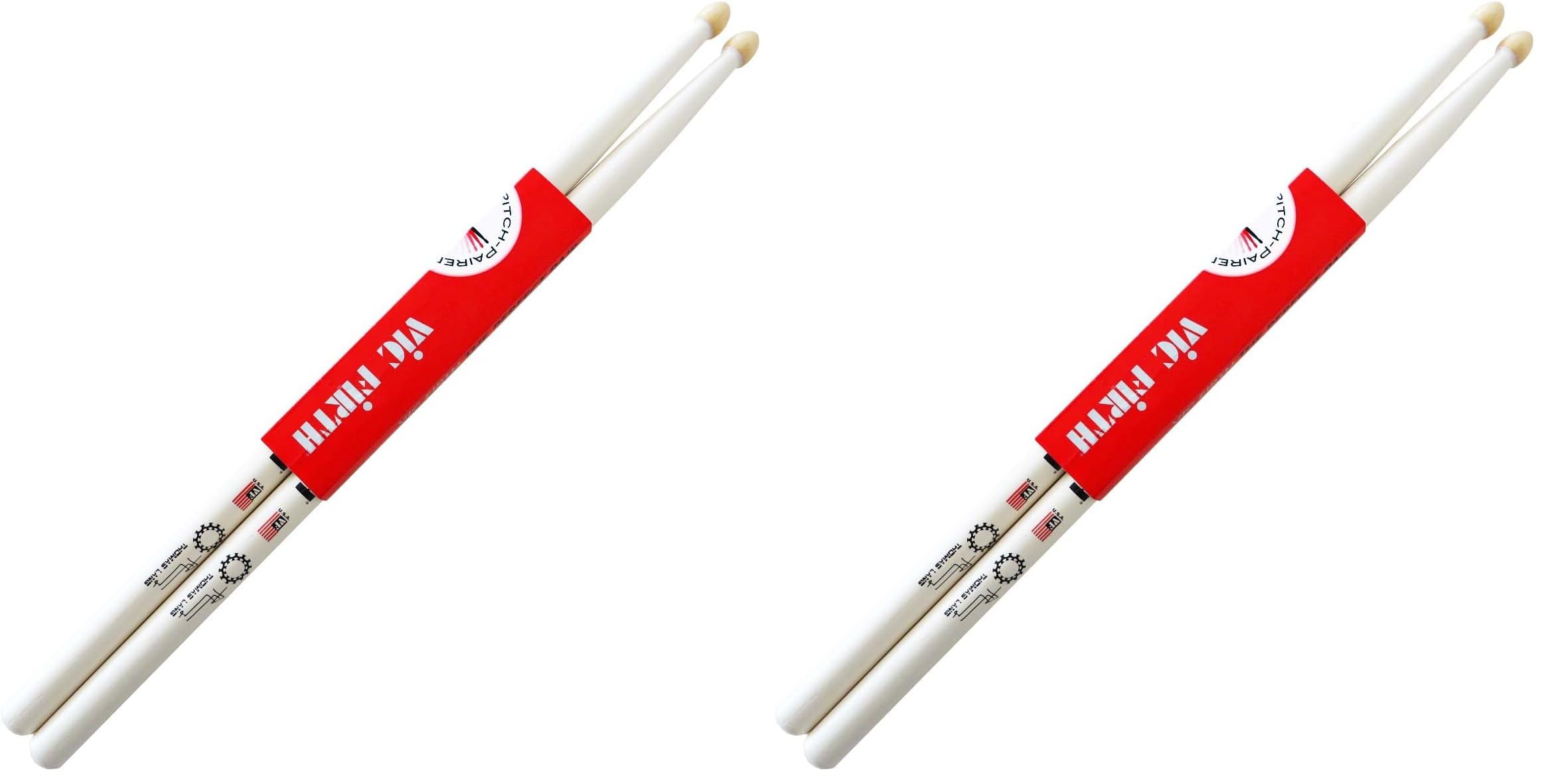 Vic Firth Thomas Lang Signature American Hickory Wood Tip Drumsticks (Packung mit 2)