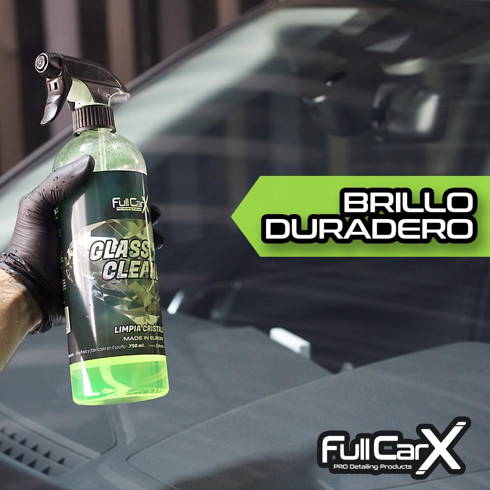 FULLCARX Glass Cleaner środek do czyszczenia szyb samochodowych, 5 l, wysoka moc odtłuszczania, szybkie schnięcie, długotrwały połysk, do czyszczenia okien, profesjonalny produkt