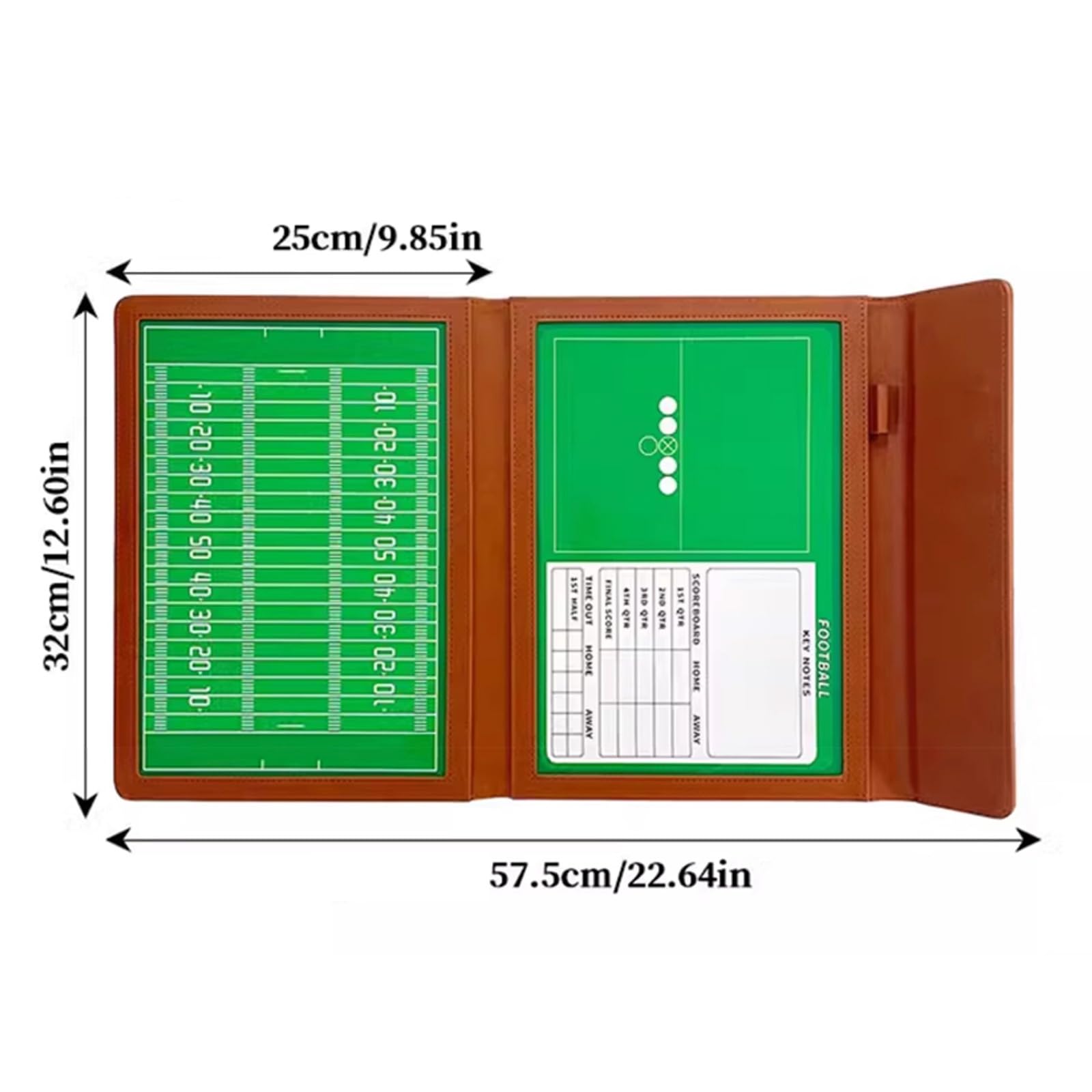 Lavagna Tattica Calcio, Lavagna Magnetica per Allenatori,Tavola da Tattica,Due Lati,Cartellina Allenatore,Cartellina Tattica Pieghevole, per La Competizione, L'allenamento