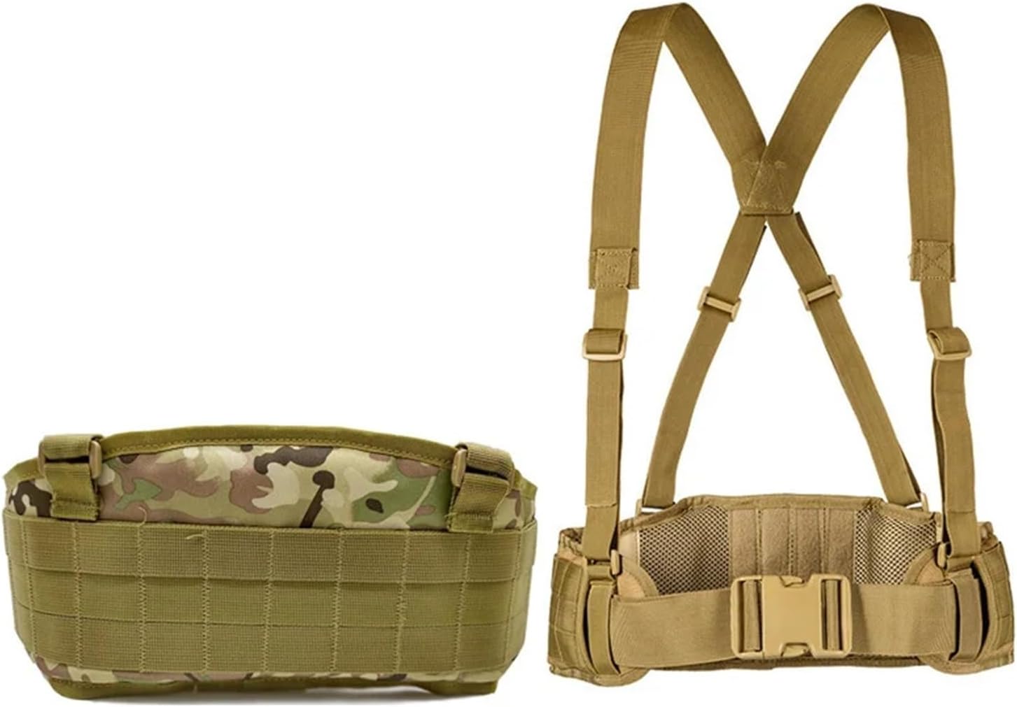 Waist Belt Vest H-shaped Men Army Waist Girdle With Shoulder Strap Soft Adjustable Belt Vest