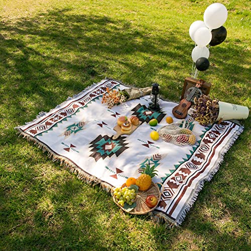 Hopstar Aztec Throw Blanket Navajo Indian Blankets And Throws Boho Western Decor Couch Cover Blanket For Bed Sofa Living Room Beach Travel 51"X63" #TOP5