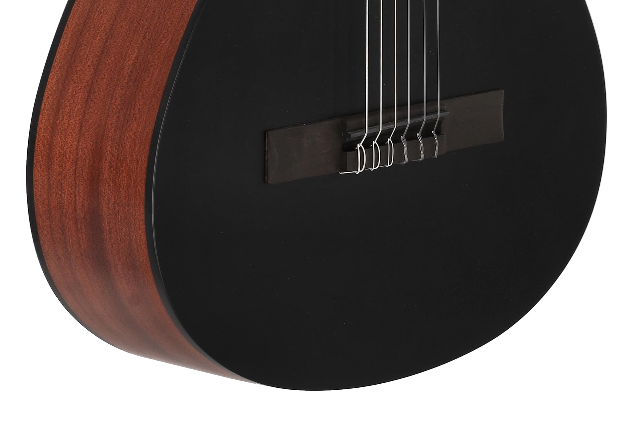 LUTHIER MANUEL RODRÍGUEZ E-Akustikgitarre Caballero Principio - Black Top Cut - Massive Fichtendecke schwarz - Boden/Zarge Sapelli Mahagoni - ETC-4 Preamp - CA-PM SB