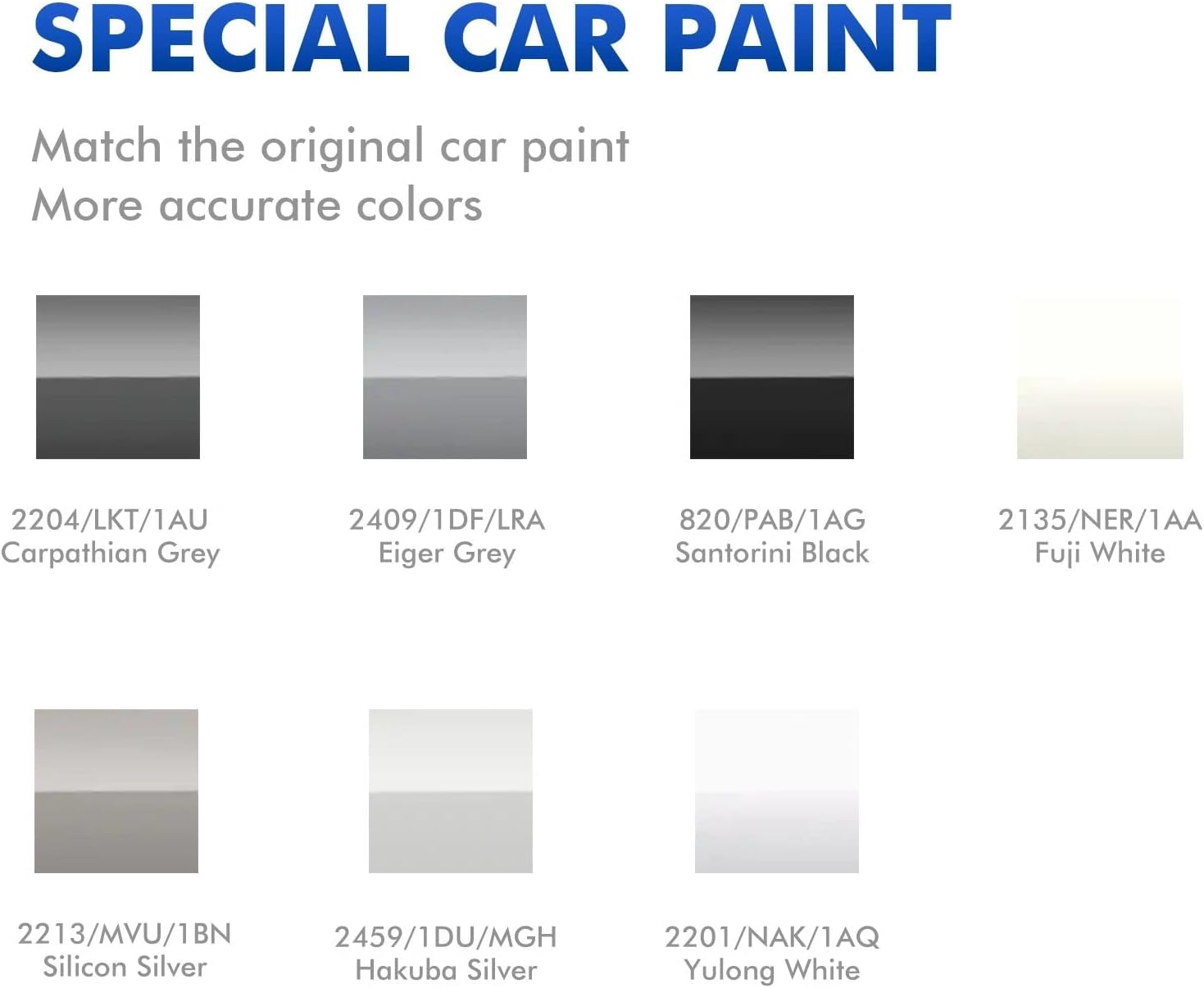 2459/1DU/MGH Hakuba Silver Touch Up Paint Compatible with Land Rover, Car Paint Scratch Repair Kit, Automotive Paints Fix Scratch Repair for Defender/Range Rover/Sport/Discovery/Evoque/Velar