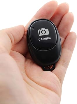 Bluetooth Remote Shutter, Camera Remote Control for Smartphones Wireless Bluetooth Remote Control 1 Remote Control Button Wireless Controller Self Timer Camera Stick Shutter Release Phone Monopod Selfie