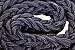 Extrem Starke Hundeleine für große Hunde 2 cm dick 120 cm lang sehr belastbar mit Karabiner, aus Nylon, geflochten robust und wetterfest (schwarz)