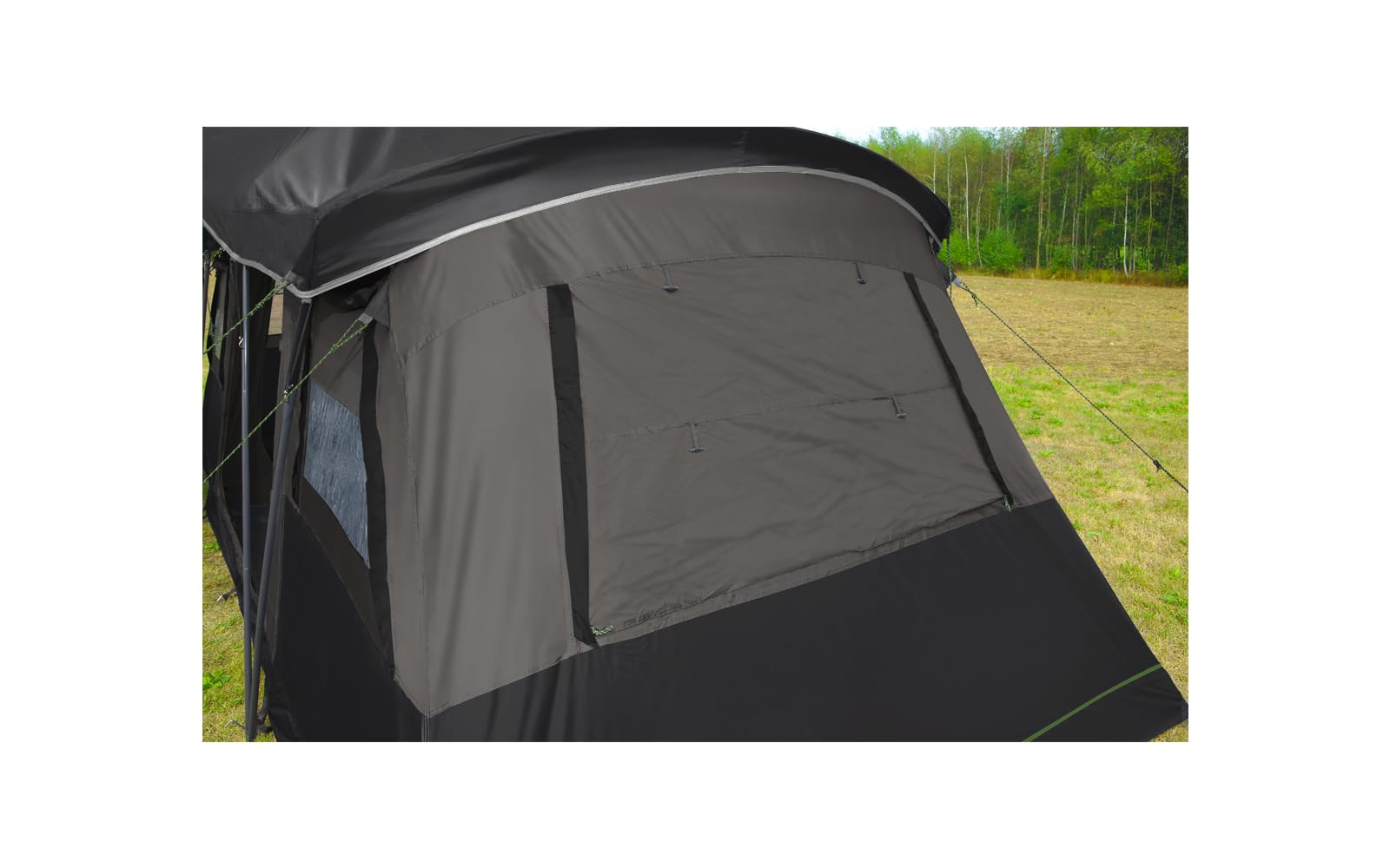 BERGER Lagoon Familienzelt 4 Personen | Geräumiges Campingzelt mit 2 Eingängen & Sonnendach | Tunnelzelt wasserdicht mit Moskitonetz & festem Boden | Komfortables Zelt perfekt für Camping