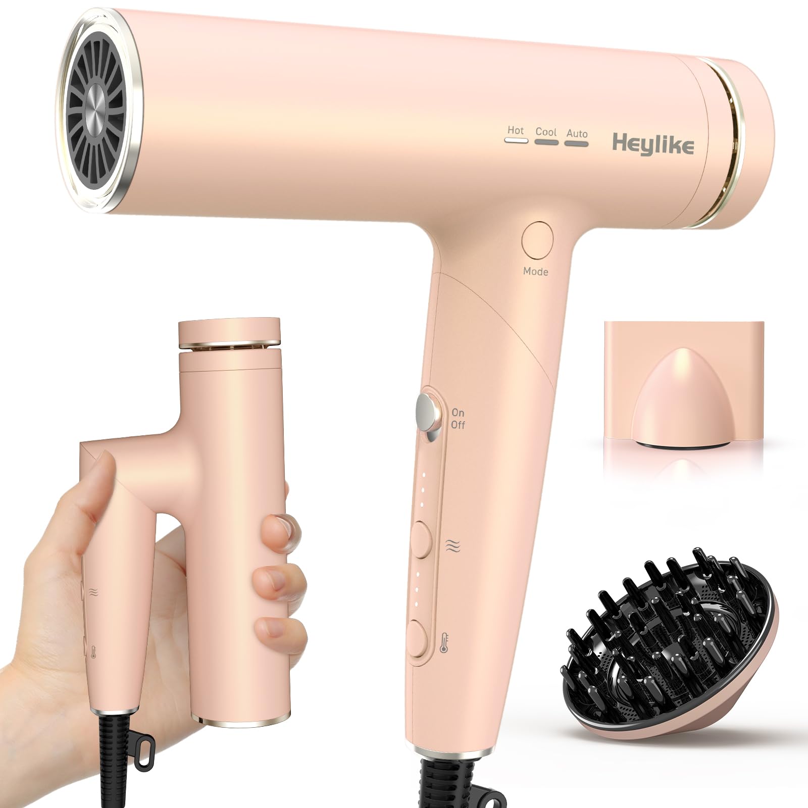 Amazon.com : High Speed Plasma Ion Hair Dryer with Diffuser