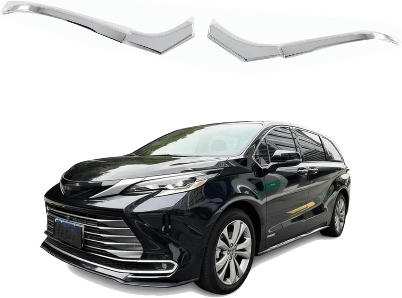 Side Mirror Trim for Toyota SIENNA 2022 2023 2024 Premium ABS Plastic Rear View Mirror Decorative Strip, Anti-Scratch Exterior Mirror Cover Trim, Easy Installation Car Accessories. (carbon fiber)