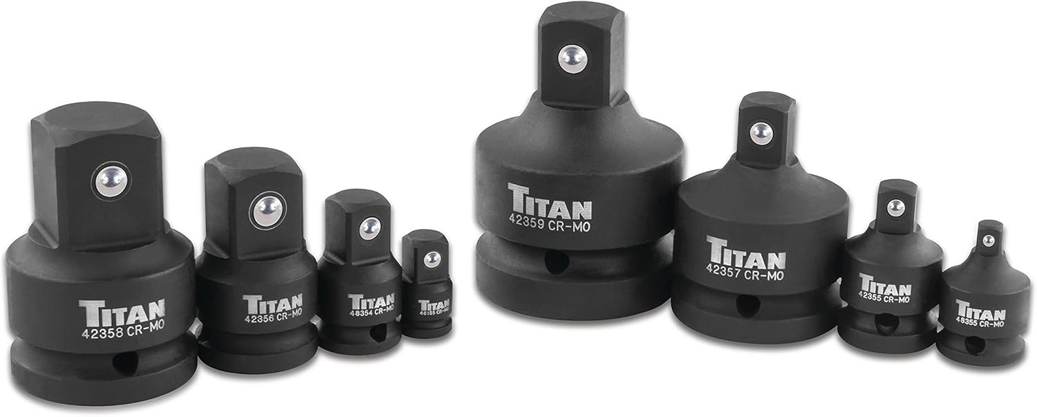 Titan 40000 8-Piece Impact Socket Adapter Set