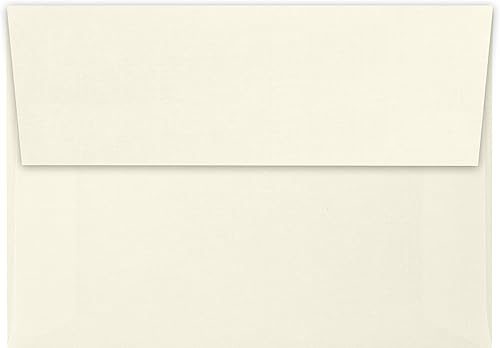 Miniatura 2 de LUXPaper Sobres de invitación A1 de 4 bares, despegar y prensar, 3 58 x 5 18 pulgadas, lino natural, texto de 80 libras, 50 unidades