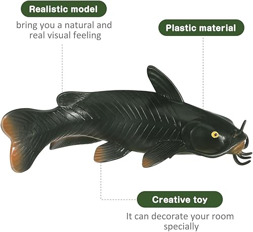 Miniatura 5 de Gadpiparty Falso modelo de pez falso de plástico de juguete de peces artificiales figuritas artificiales adorno imitado juego decoración pastel