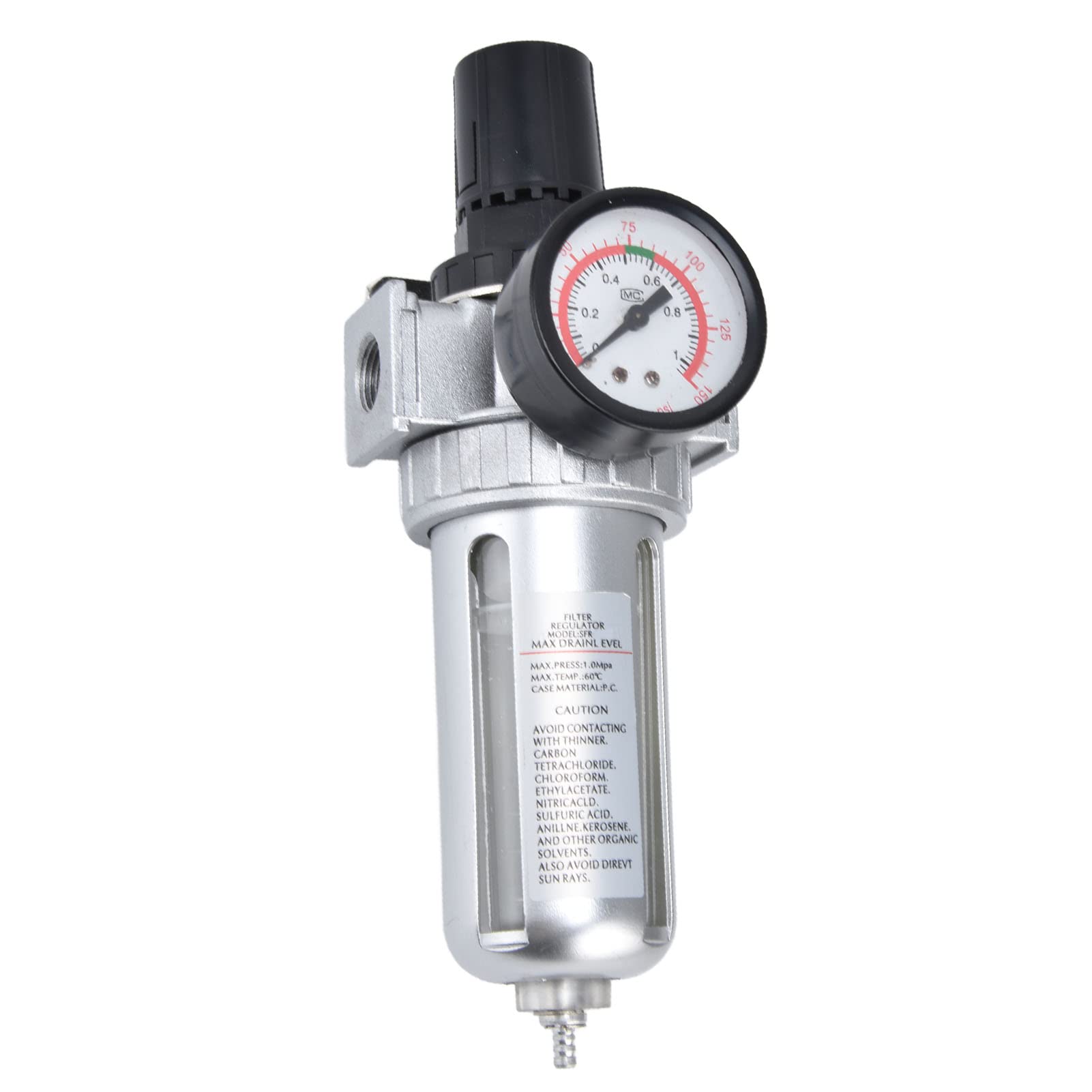 Régulateur de Filtre à Air comprimé Combo Régulateur de Filtre à Air comprimé Combo Kit de Manomètre Séparateur D'eau pour Compresseur (SFR300)