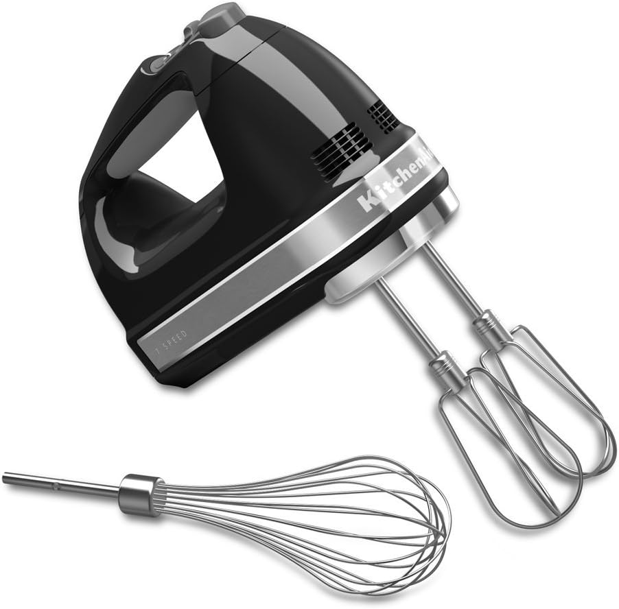 KitchenAid 7-Speed Hand Mixer | Onyx Black (Renewed)