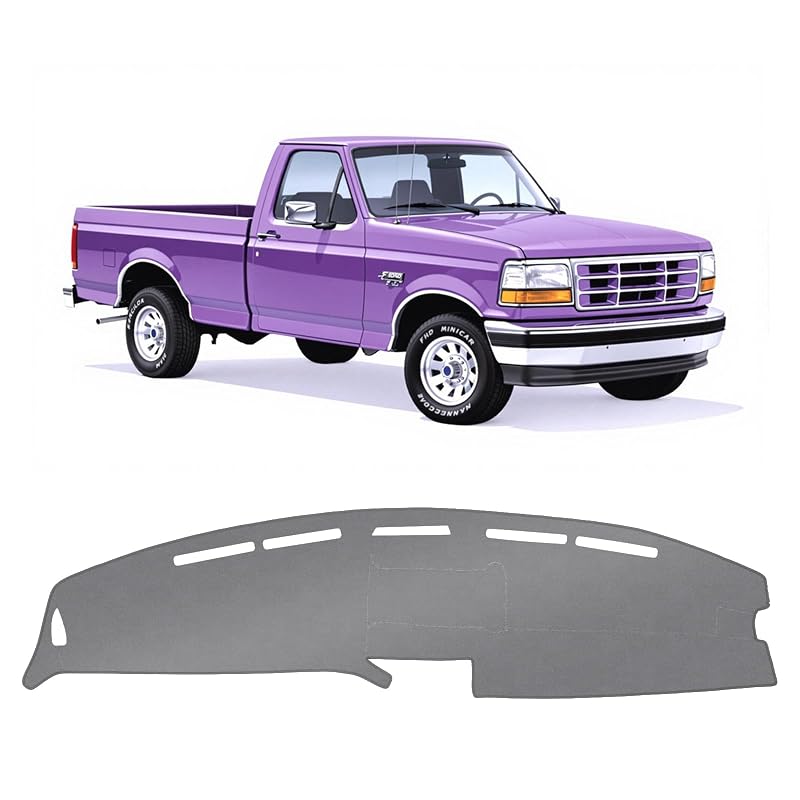 Capa para Painel KUST Cinza para Ford F-150 e Bronco 1992–1996, F-250 e F-350 1992–1997 em Poliéster