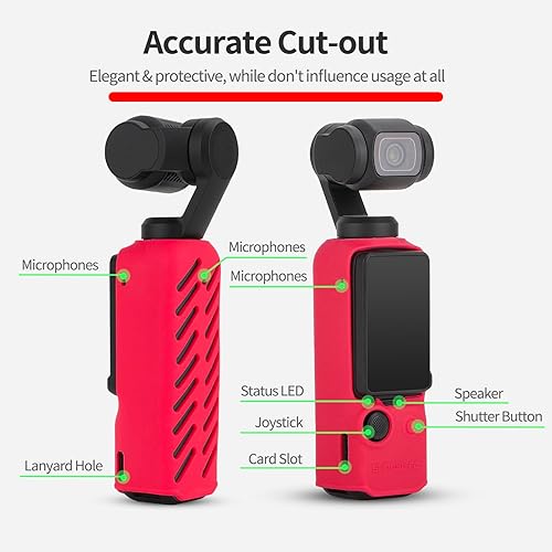 Miniatura 3 de Funda de silicona Pocket3 para DJI Osmo Pocket 3 accesorios de cámara, funda protectora suave antiarañazos y anticaídas