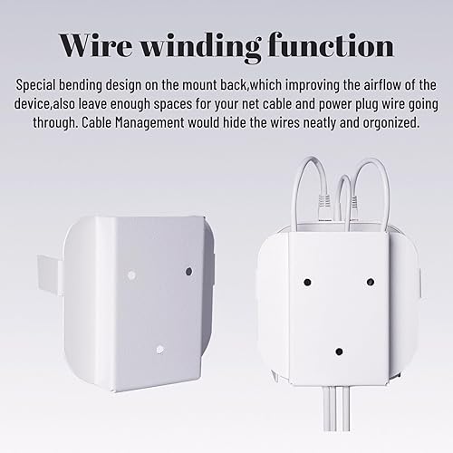 Metal Wall Mount Compatible with eero 7 mesh WiFi Router,Stand Bracket for eero Home WiFi System Extender Router (One Pack)