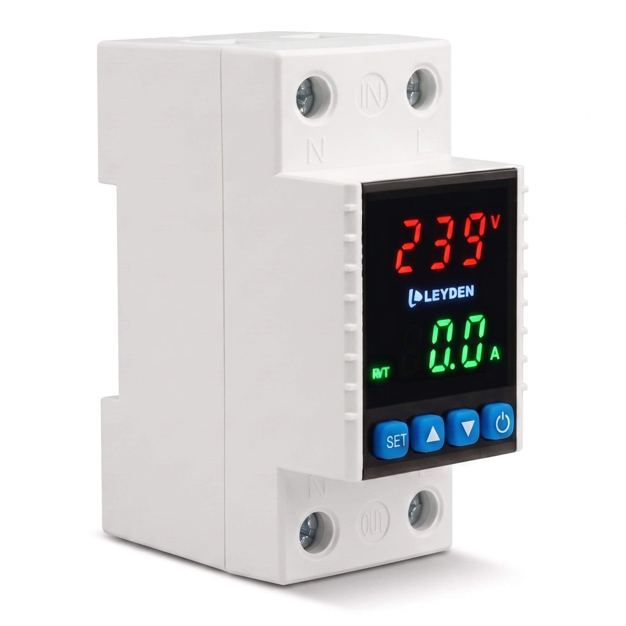 LEYDEN® LE-VAP 63A, 220VAC, Adjustable Over/Under Voltage and Over Current Protection Device for Home Industrial and Commercial On Delay 999 Second & 18 Functions-image-41