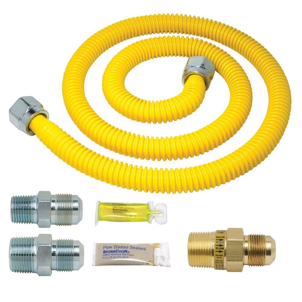 BrassCraft PSC1107 K5 Safety PLUS Kit de instalación de gas para rango, horno y caldera