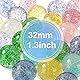 flintronic 30 Stück Hüpfbälle Glitzer Hüpfbälle, 32mm Hüpfbälle für Kindergeburtstag Gastgeschenke, Mehrere Farben Zufällig Hüpfbälle für Mitgebsel Kindergeburtstag