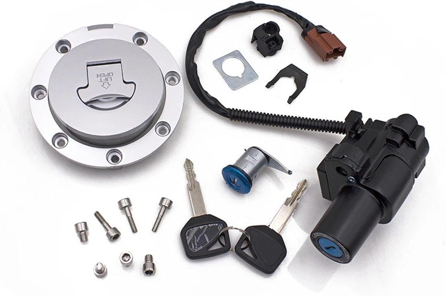 for CBR1000RR CBR 600RR 2007-2014 Ignition Switch Fuel Gas Cap Seat Lock Key Ignition Switch Lock