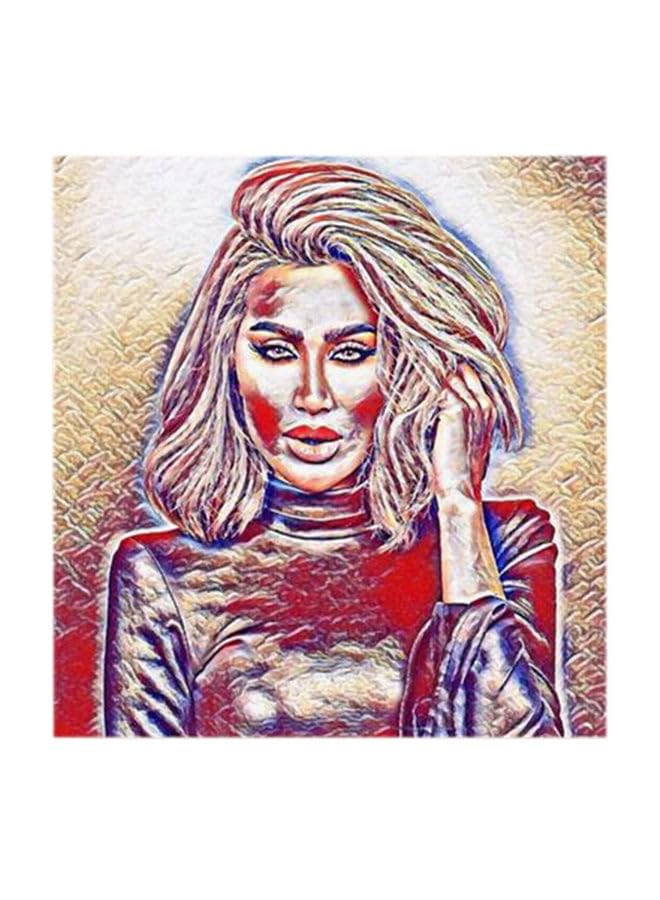 RYN Maya Diab Mdf Wall Art Multicolour 30X30Centimeter RYART0134